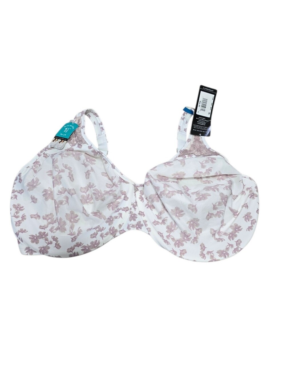 NWT Bali Underwire Purple Floral Bra